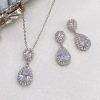 Lace & Favour Celeste Silver Crystal Embellished Wedding Jewellery Set Clearance