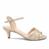 Pink Paradox London Paradox London Mowenna Champagne Shimmer Kitten Heel Sandals Best