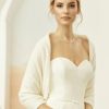 Bianco Evento Bianco Ivory Cashmere Effect Wedding Shawl E318 Wholesale