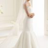 Bianco Evento Bianco Plain Two Tier Cathedral Veil With Corded Edge S143 Hot