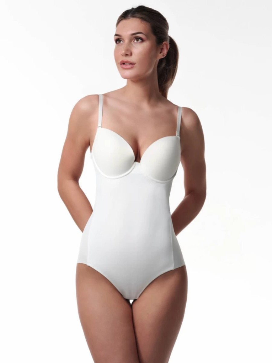 Poirier Ivory Seamless Low Back Bridal Body Wholesale