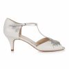 Rachel Simpson Rachel Simpson Isla Ivory Leather Vintage T-Bar Wedding Shoes Best