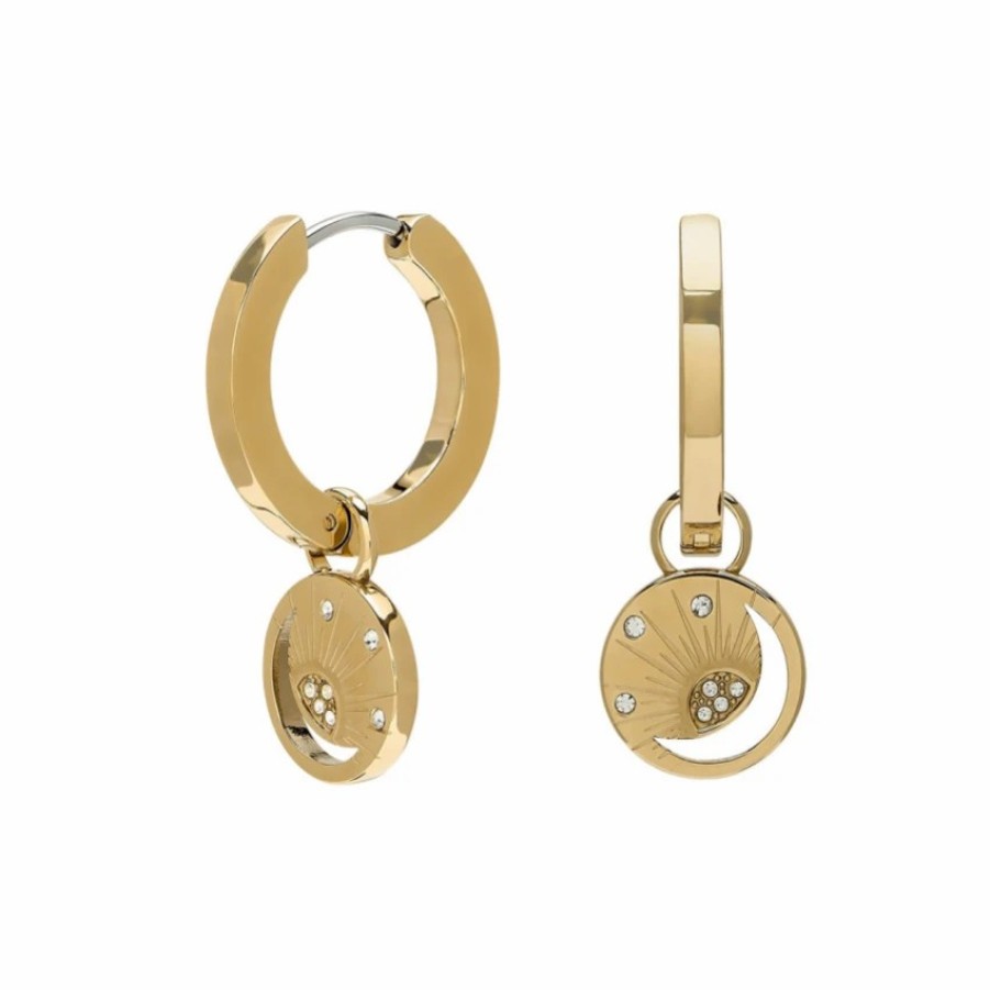 Olivia Burton Olivia Burton Celestial Sun Gold Plated Hoop Earrings Wholesale