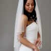 Twilight Designs Avondale Two Tier Bridal Veil With Pearl, Bead And Crystal Edge Wholesale