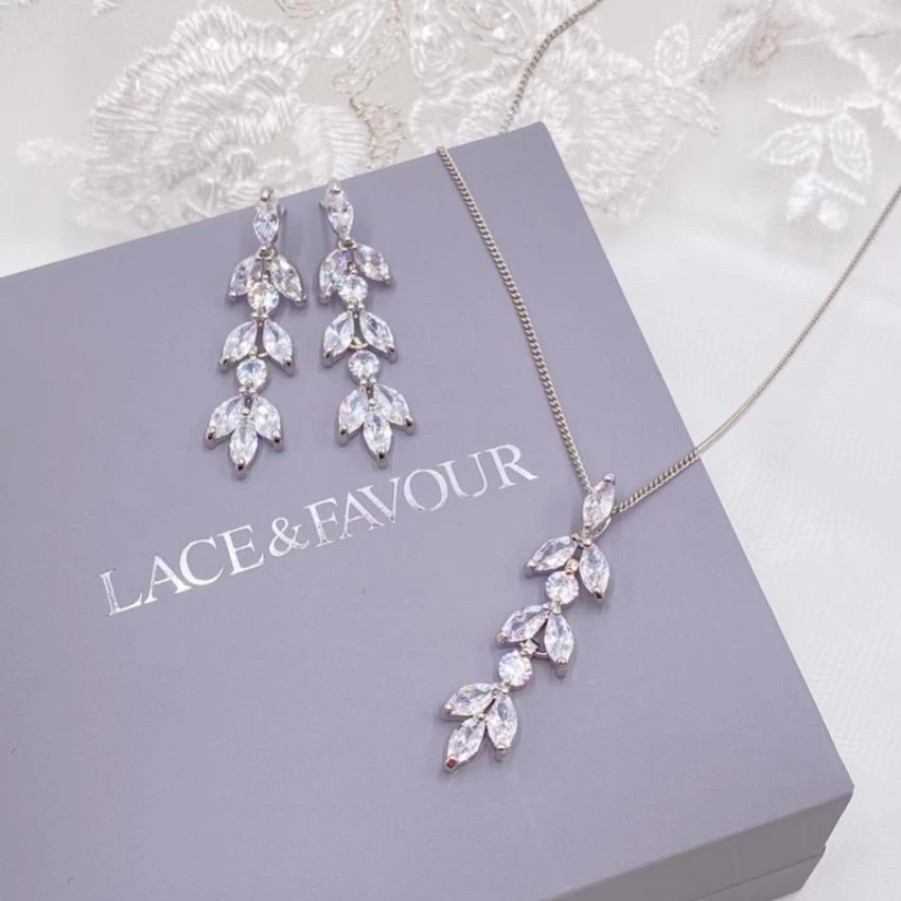 Lace & Favour Aria Cubic Zirconia Bridal Jewellery Set Clearance