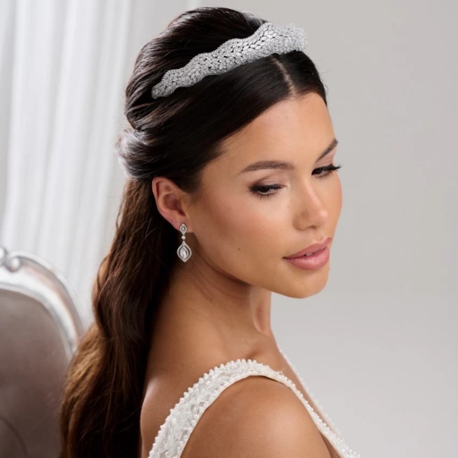 Lace & Favour Rockafella Vintage Inspired Crystal Embellished Tiara Best