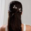 Lace & Favour Oriana Freshwater Pearl Wedding Hair Pin (Gold) New