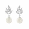 Lace & Favour Vienna Vintage Pearl Drop Wedding Earrings Hot