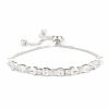 Lace & Favour Charlee Chic Cubic Zirconia Wedding Bracelet (Silver) Wholesale