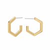 Olivia Burton Olivia Burton Honeycomb Gold Plated Small Hoop Earrings Hot