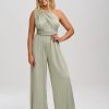 Lace & Favour Emily Rose Sage Green Multiway Bridesmaid Jumpsuit (One Size) Online