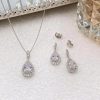 Ivory & Co Ivory And Co Belmont Silver Crystal Bridal Jewellery Set Clearance