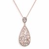 Ivory & Co Ivory And Co Pasadena Crystal Teardrop Pendant Necklace (Rose Gold) Online