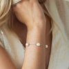 Ivory & Co Ivory And Co Bermuda Silver Baroque Pearl Dainty Chain Bracelet Wholesale