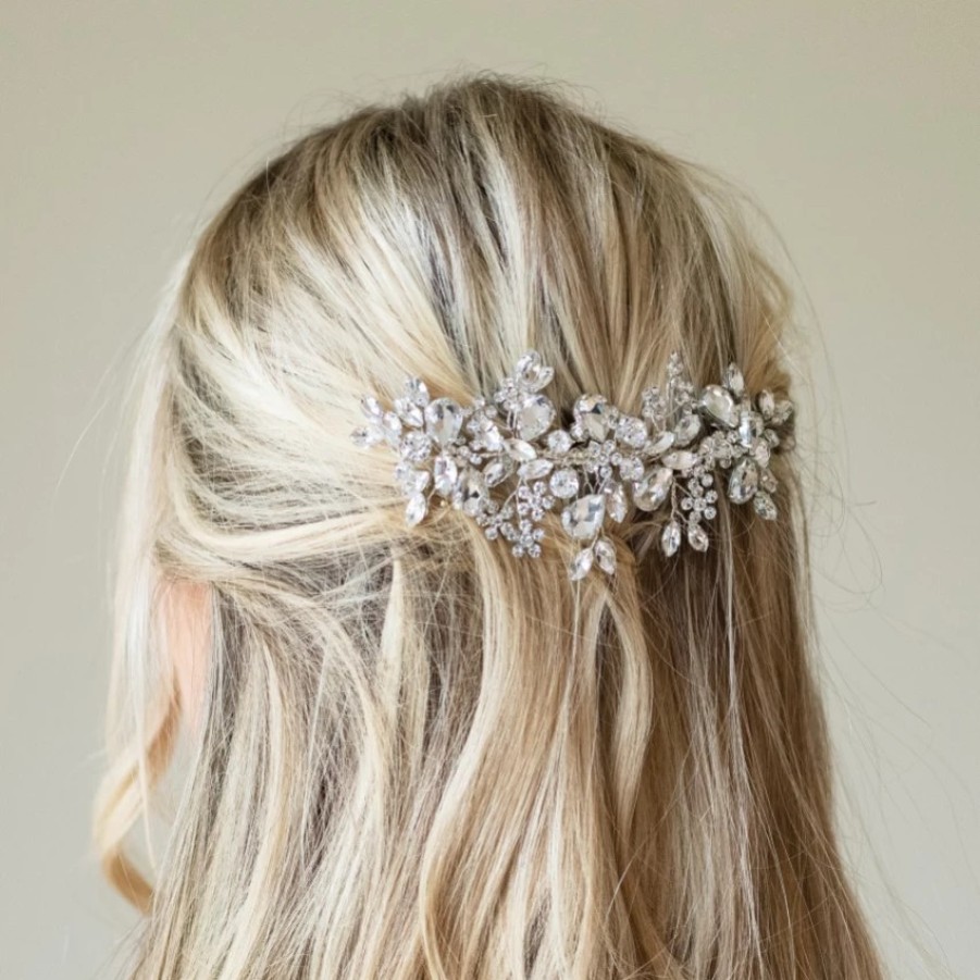 Ivory & Co Ivory And Co Silver Crystal Encrusted Sparkling Wedding Hair Comb Online