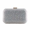 Perfect Bridal Perfect Bridal Sammy Taupe Crystal Studded Clutch Bag Clearance