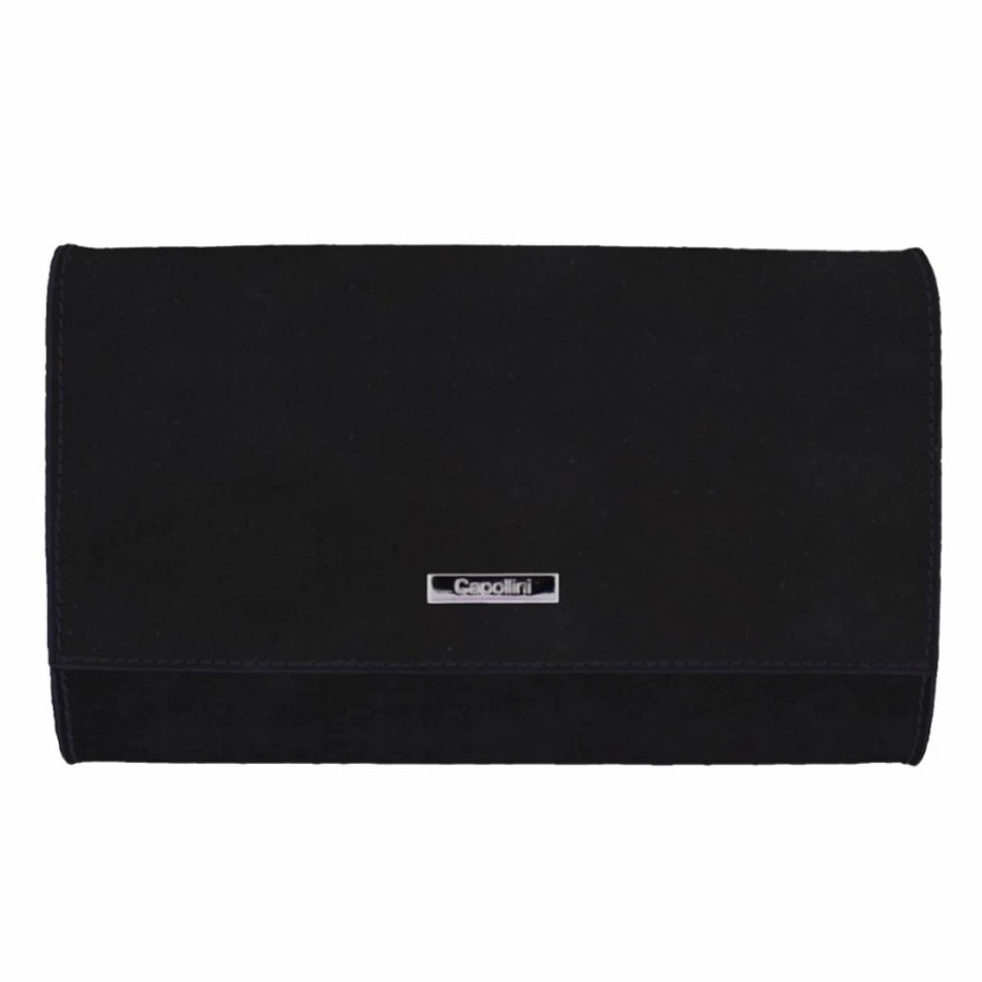 Capollini Capollini Black Suede Clutch Bag Best