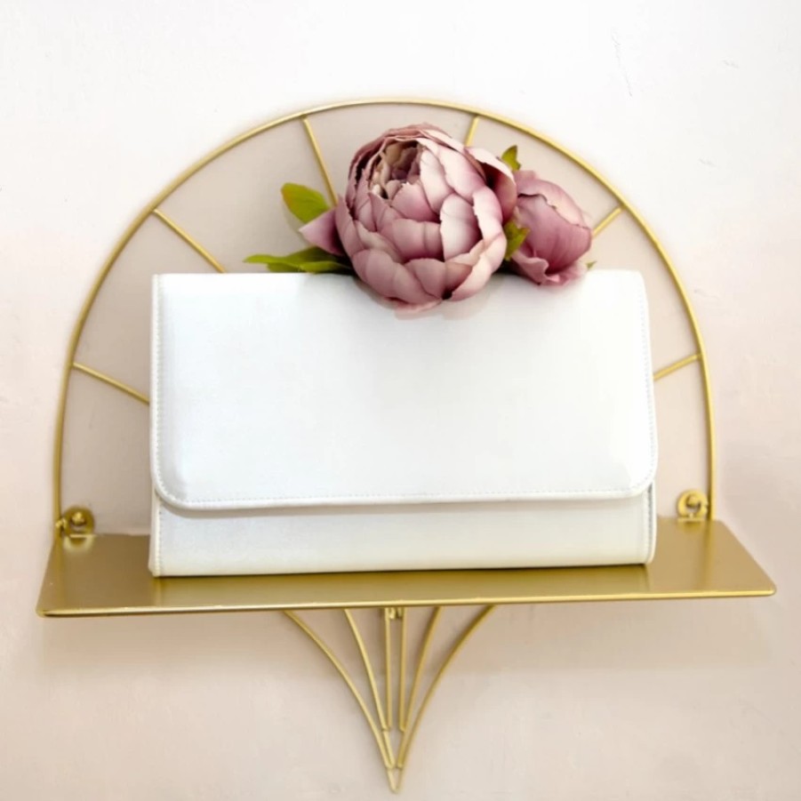 Perfect Bridal Perfect Bridal Evie Dyeable Ivory Satin Clutch Bag Online