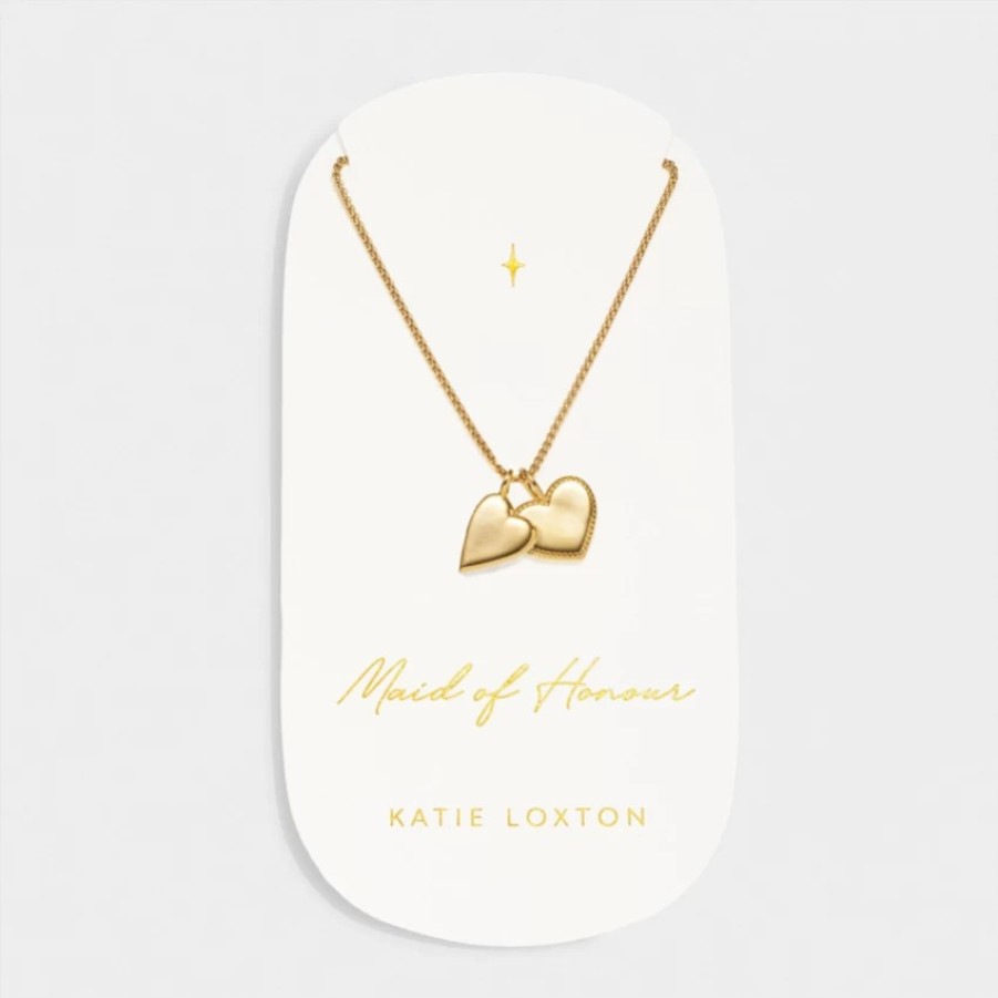 Katie Loxton Katie Loxton Maid Of Honour Gold Bridal Charm Necklace Hot