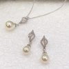 Ivory & Co Ivory And Co Lisbon Pearl Bridal Jewellery Set Wholesale