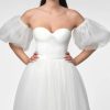 Poirier Ivory Glitter Tulle Puff Sleeves Clearance