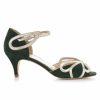 Rachel Simpson Rachel Simpson Cecelia Forest Green Suede Low Heel Sandals New