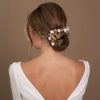 Arianna Arianna Eclipse Floral Pearl And Crystal Hair Vine Ar742 New