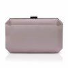 Perfect Bridal Perfect Bridal Ebony Taupe Satin Box Clutch Bag Best