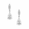 Lace & Favour Ellie Silver Teardrop Crystal Earrings Wholesale