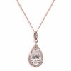 Ivory & Co Ivory And Co Belmont Crystal Pendant Necklace (Rose Gold) Best