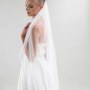 Joyce Jackson Joyce Jackson Maine Single Tier Tulle Veil With Pencil Edge Clearance