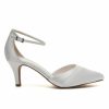 Rainbow Club Rainbow Club Harper Dyeable Ivory Satin Ankle Strap Wedding Shoes Online