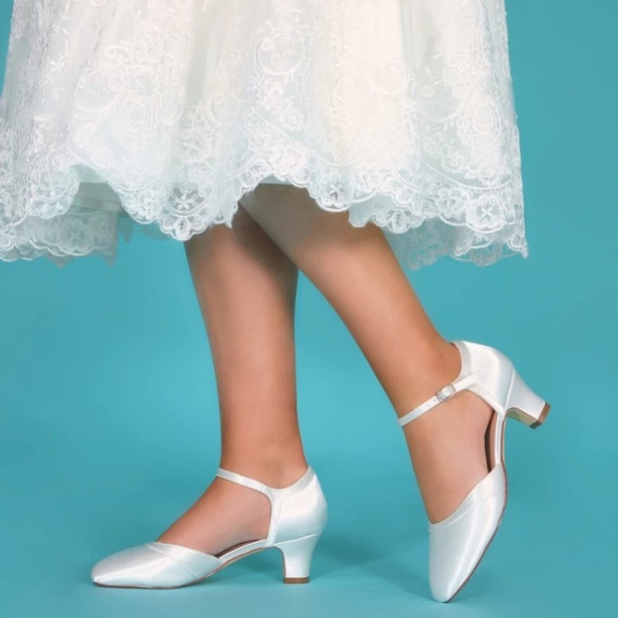 Perfect Bridal Perfect Bridal Ingrid Dyeable Ivory Satin Two Part Court Shoes Online