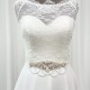 Beads & Beyond Darlington Embellished Floral Bridal Belt With Beaded Drapes New