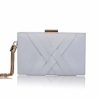 Perfect Bridal Perfect Bridal Anise Pearl Grey Suede Clutch Bag Best