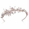 Ivory & Co Ivory And Co Liberty Rose Gold Enamelled Flowers And Leaves Side Headpiece Hot