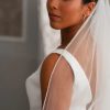 Linzi Jay Linzi Jay Ivory Single Tier Diamante Edge Bridal Veil La930 Online