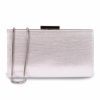 Pink Paradox London Paradox London Doria Silver Shimmer Box Clutch Bag Online