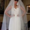 Joyce Jackson Joyce Jackson Cairo Scattered Diamante Wedding Veil With Cut Edge New