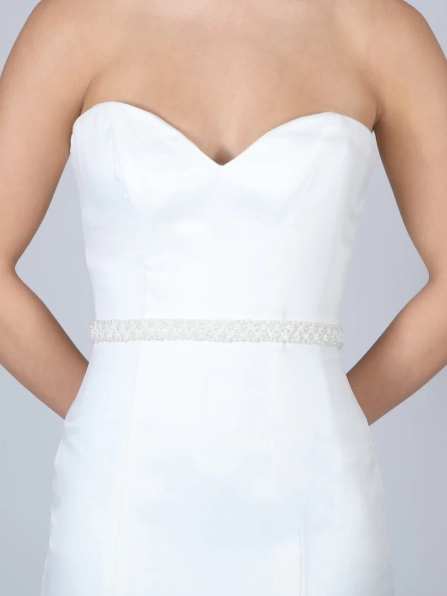 Perfect Bridal Perfect Bridal Odessa Pearl And Beaded Wedding Belt Online