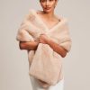 Helen Moore Helen Moore Beige Long Faux Fur Stole Clearance