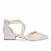 Pink Paradox London Paradox London Inaya Silver Glitter Cross Strap Low Block Heels Wholesale