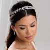 Lace & Favour Athena Cz Crystal Leaves Bridal Tiara Hot