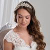 Arianna Arianna Classic Peaked Pearl Wedding Tiara Ar405 New