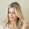 Ivory & Co Ivory And Co Bohemia Rose Gold Delicate Pearl And Crystal Hair Vine Clearance