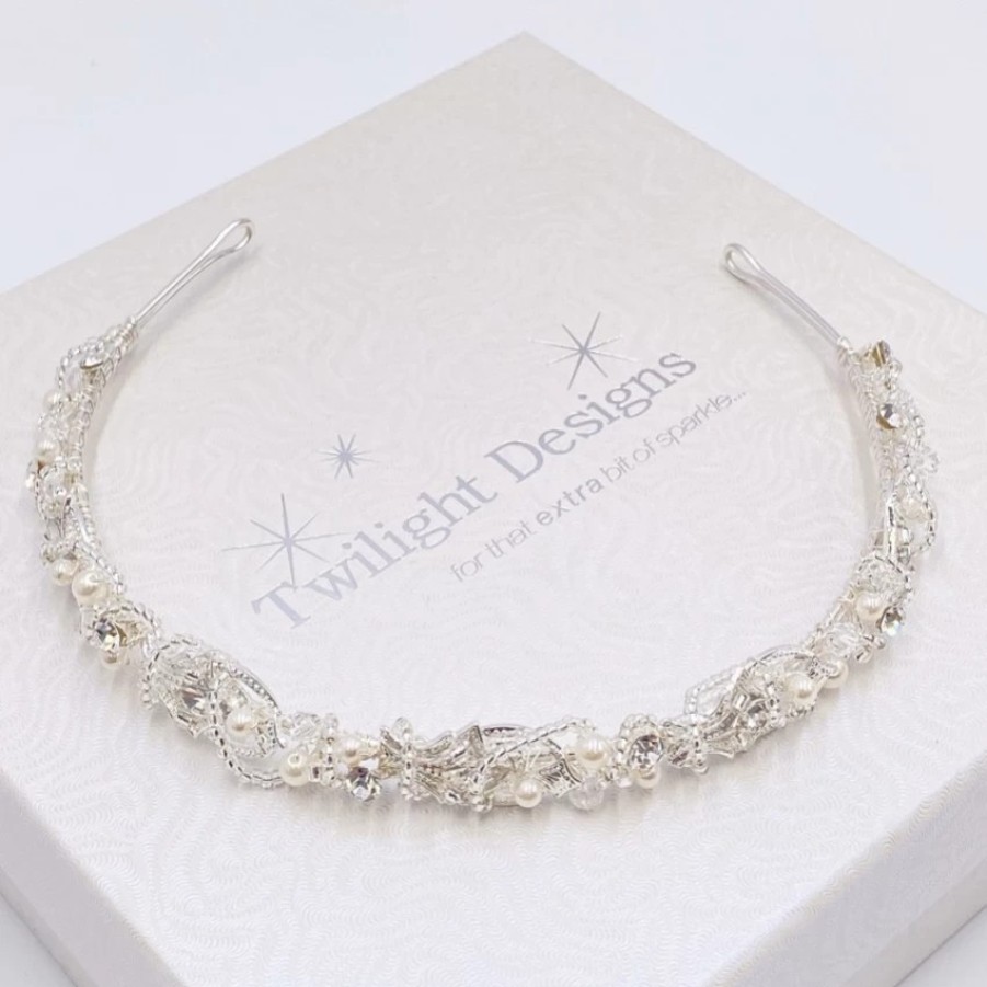 Twilight Designs Beatrice Vintage Inspired Beaded And Pearl Headband Wholesale