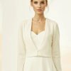 Bianco Evento Bianco Ivory Knitted Long Sleeve Bridal Cardigan E317 Online