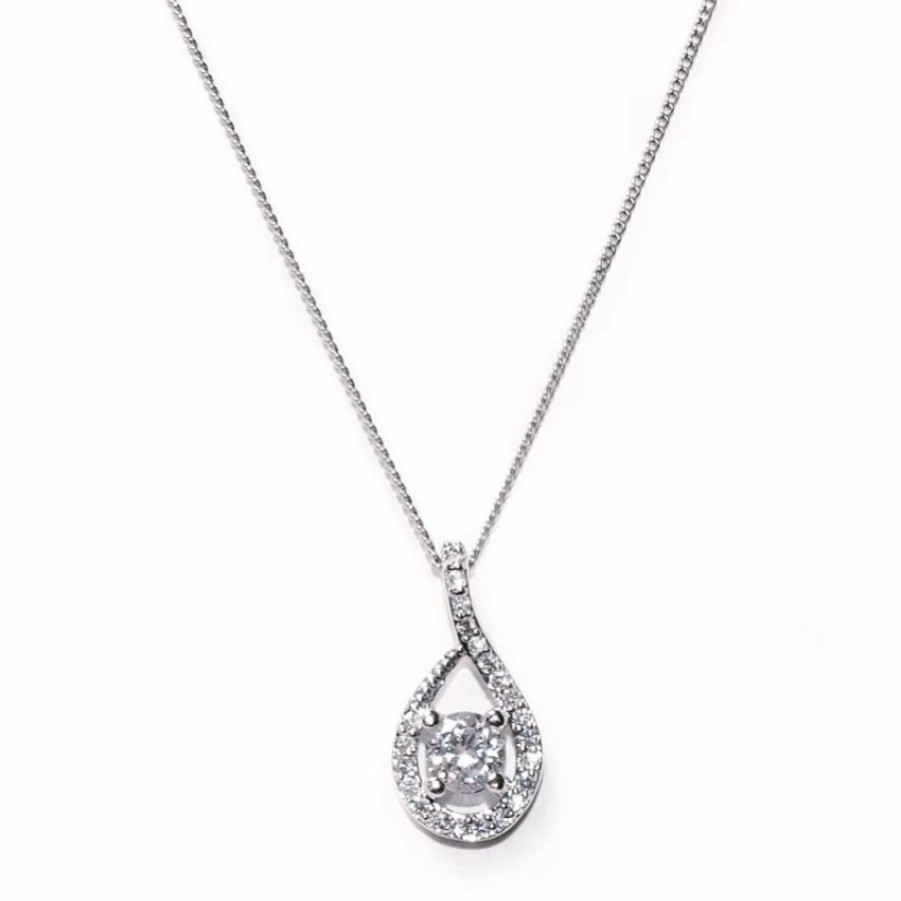 Ivory & Co Ivory And Co Eternity Crystal Pendant Necklace Online