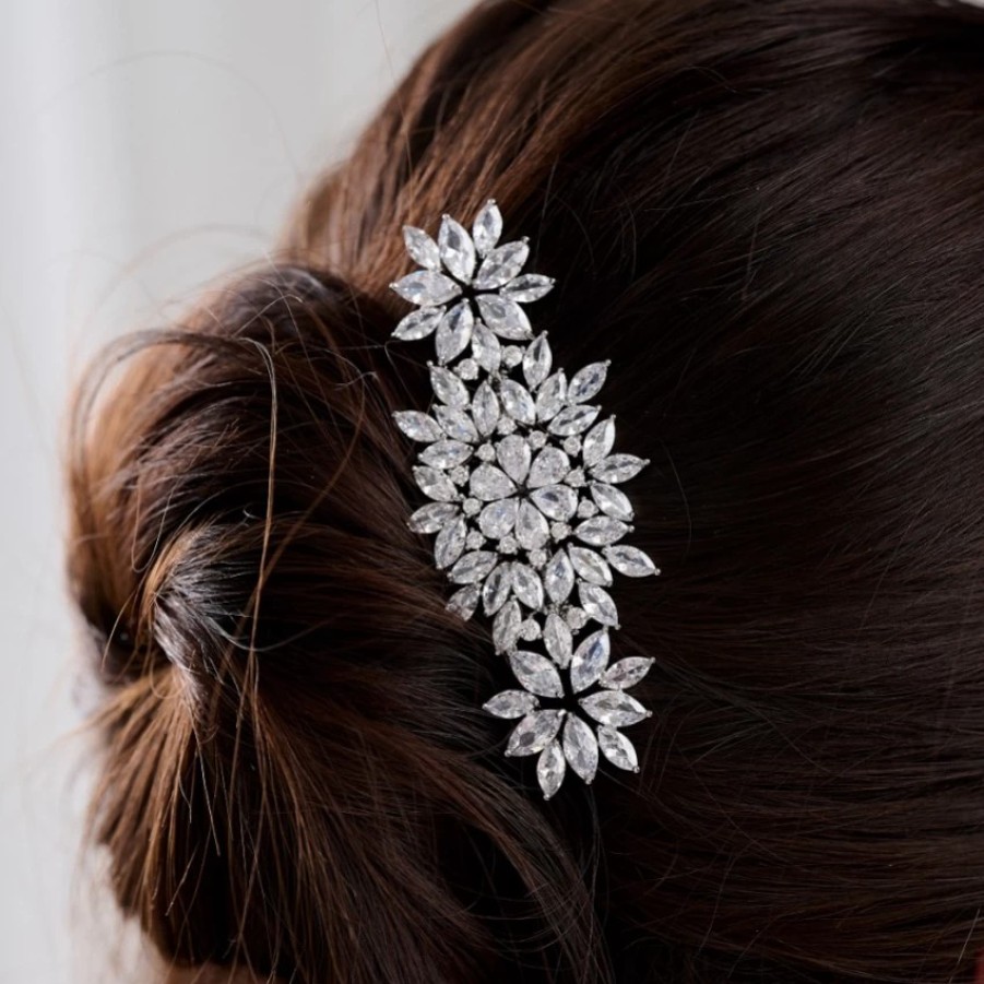 Lace & Favour Sundance Sparkling Crystal Wedding Hair Comb Clearance