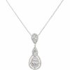 Lace & Favour Alessandra Vintage Inspired Crystal Pendant Necklace Online